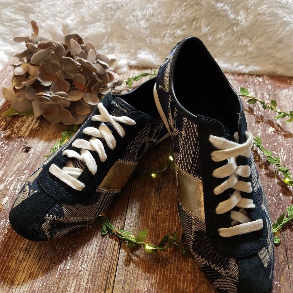 EUC Coach TIDY Patchwork Sneakers